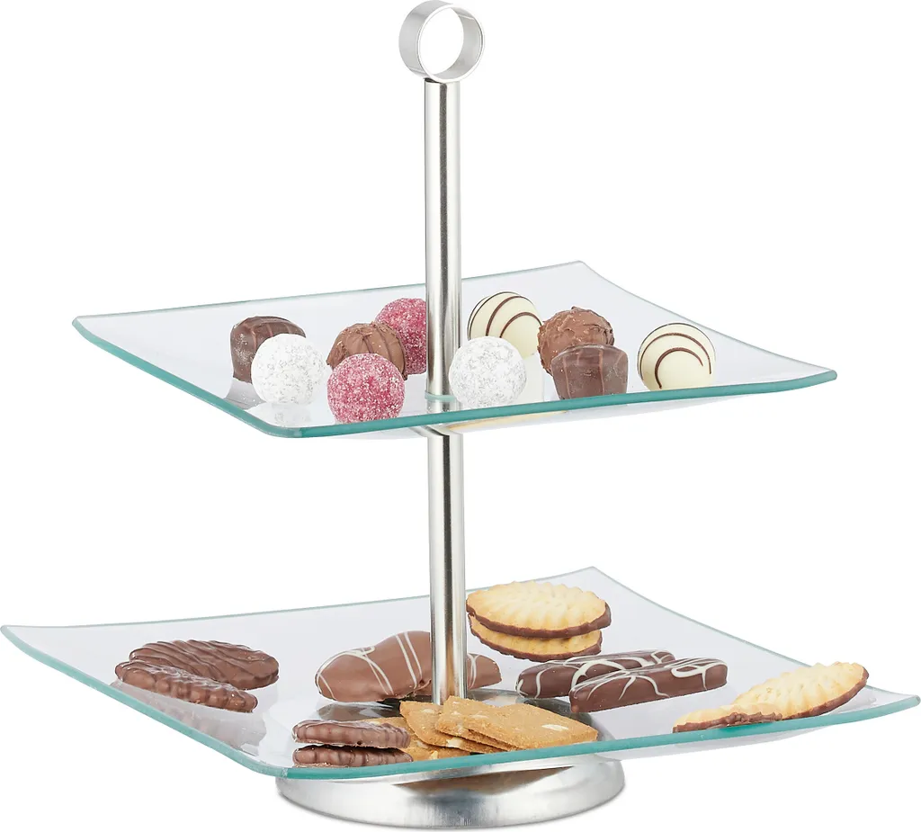 relaxdays 10 x etagere a 2 livelli