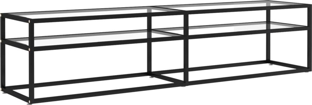 TV-Schrank Transparent 180x40x40,5 cm Hartglas