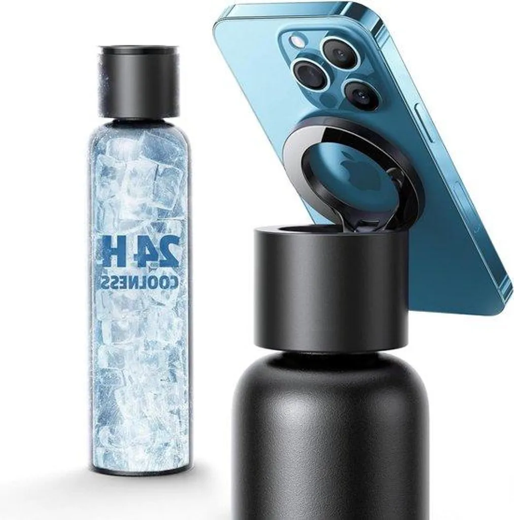 Bouteille de sport 750 ml en inox magnétique : fini les fuites d'eau