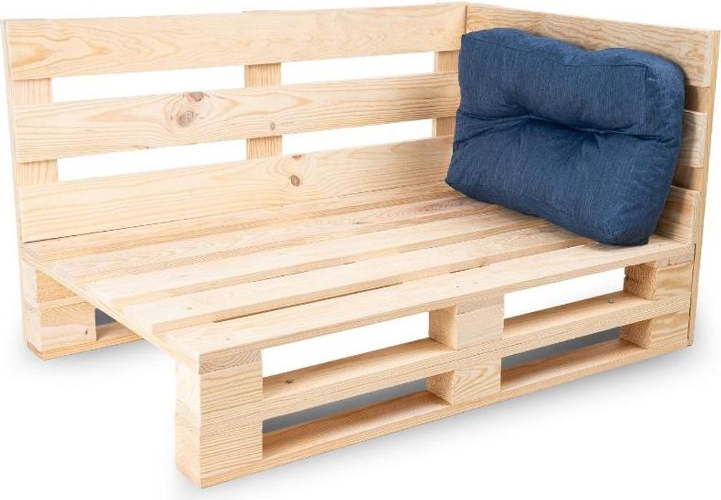 Eckkissen aus polyester BANANAIR 60x40 cm, blau