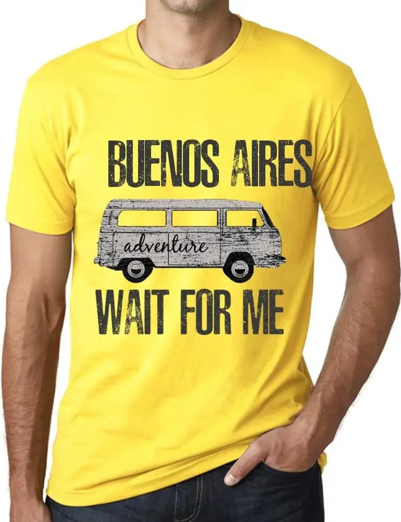 Herren Grafik T-Shirt Abenteuer warten auf mich in Buenos Aires – Adventure Wait For Me In Buenos Aires – Öko-Verantwortlich Vintage Jahrgang ...