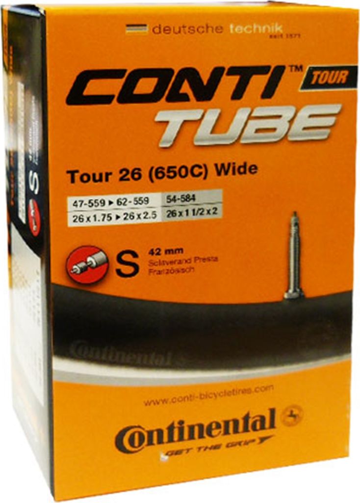 Continental Schlauch Conti 26x1.75-2.50" 47-62/ 559 S42, TOUR 26 wide SV 42mm