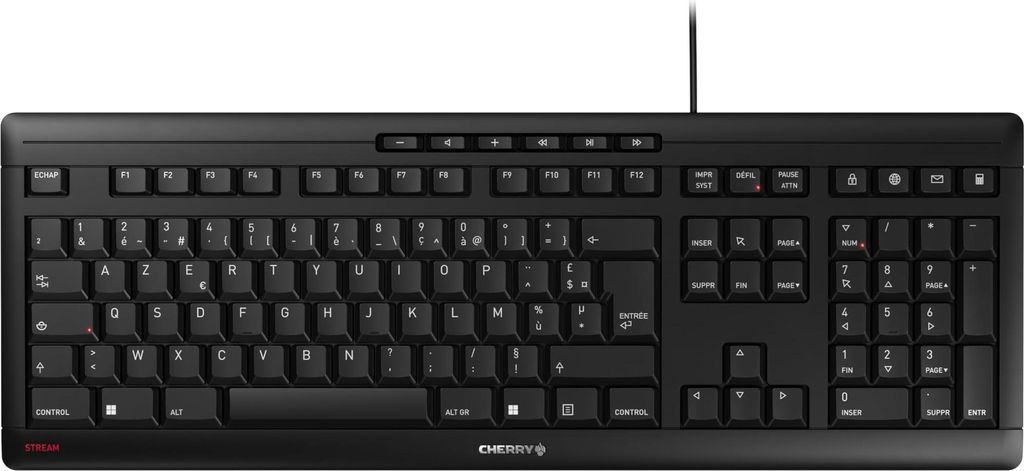 Cherry STREAM KEYBOARD - Tastatur - USB - Französisch
