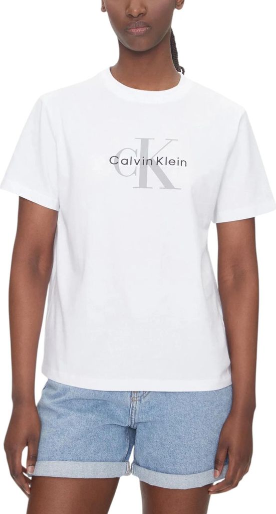 Calvin Klein Jeans T-Shirt Weiß 487868 : Größe - L Größe: L