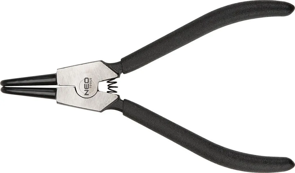 Pince à circlips 170 mm coudée à 90° avec poignées antidérapantes PVC