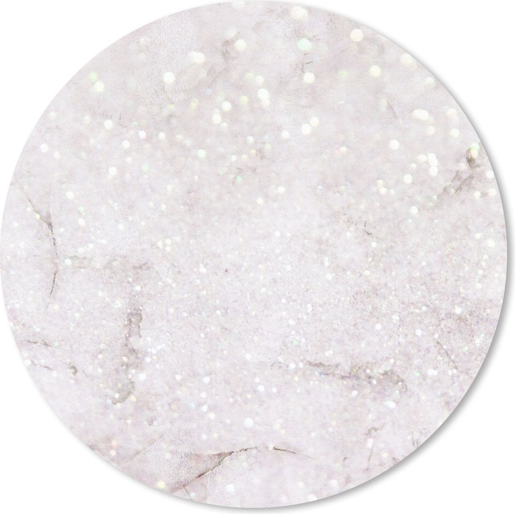 MuchoWow Mauspad Mousepad Marmor - Weiß - Glitter 40x40 cm - Mousepads - Maus Mat - Pad - Mausunterlage - Schreibtisch Accessoires
