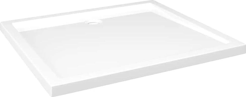 vidaXL Duschtasse ABS Rechteckig Weiß 80x90 cm