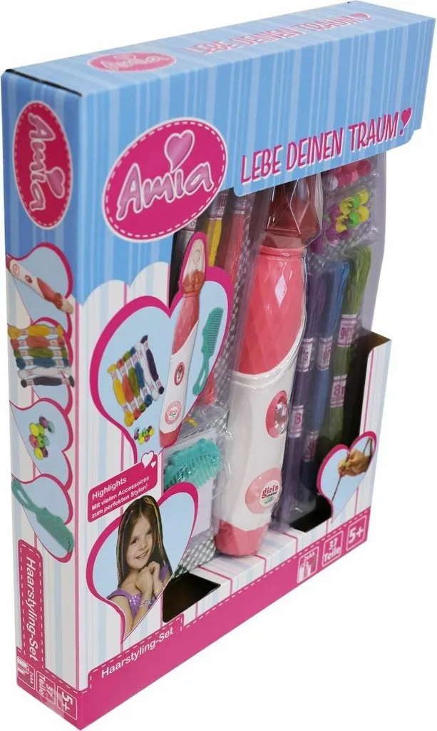 Set de coiffure Amia 37 pièces pour dompter les cheveux rebelles facilement