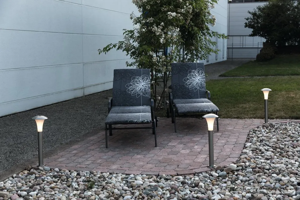 Lampe de socle à LED HEITRONIC MEMMINGEN - Éclairage extérieur robuste