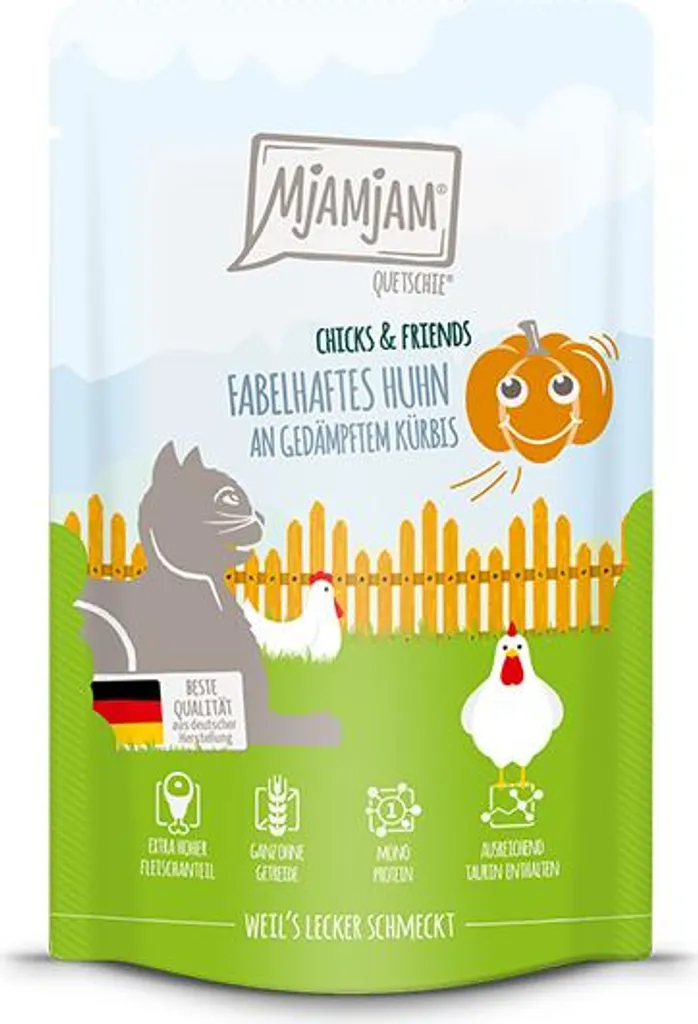 Offerta MjAMjAM 12x125g Pollo e Zucca | Cibo per Gatti Alta Qualità