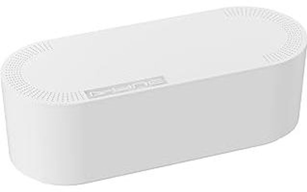 D-Line Kabelbox EU/CTULGEW/SW, Kabelmanagement-Box zum Kabel verstecken bei Kabelsalat – Groß, Weiß