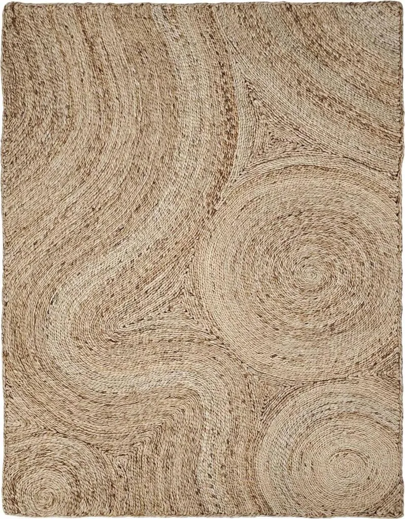 Tapis de salon rond NIBNA à relief, confort premium pour votre intérieur