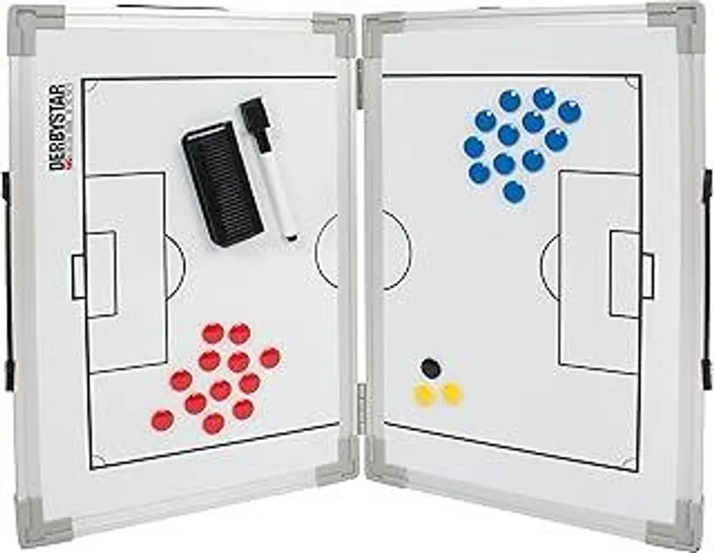 Derbystar Lavagna tattica pieghevole in alluminio bianco
