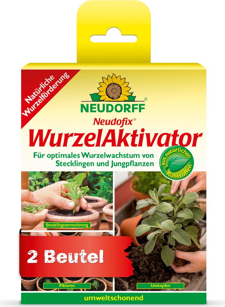 Neudorff Neudofix WurzelAktivator 40 g für 10L - 2 x 20g Beutel Natürlicher Wurzelaktivator