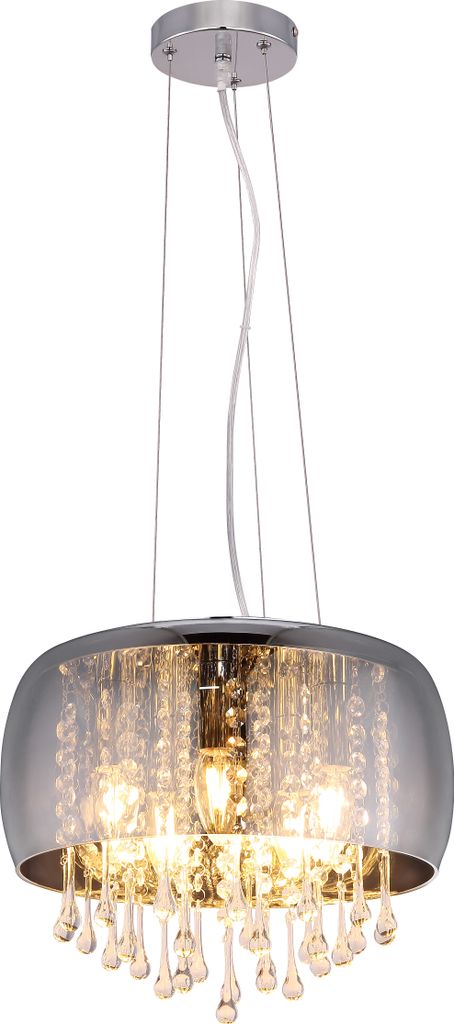 Globo Lighting|Lampada a sospensione in metallo cromato, 5x Immagine del prodotto 