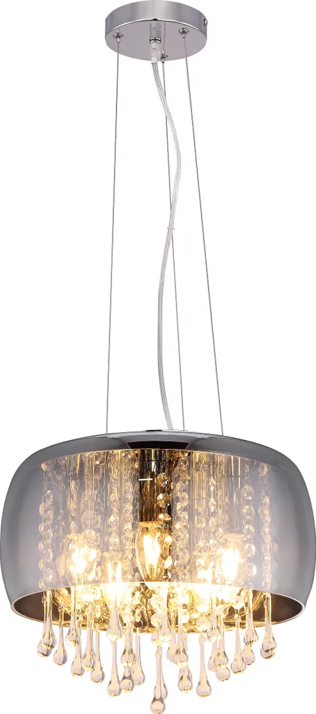 Globo Lampadario Cromato 5 Luci E14 | Prezzo Outlet Illuminazione