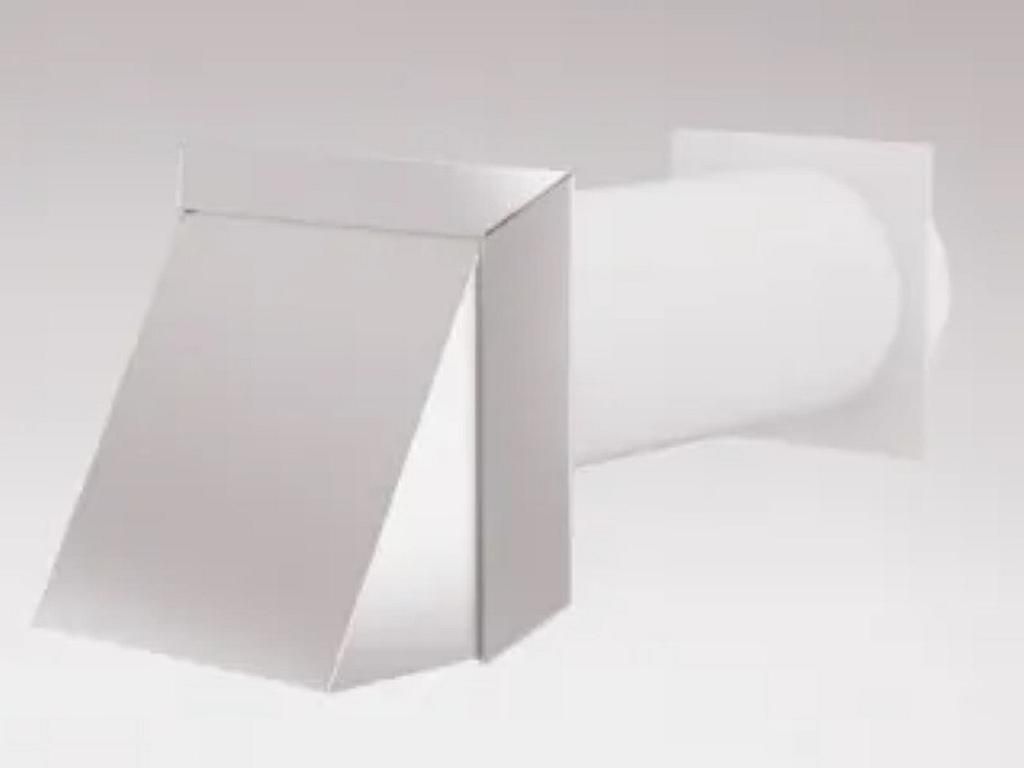 Teleskop-Mauerkasten mit Lüftungshaube - ø 125 mm, Produktbild 
