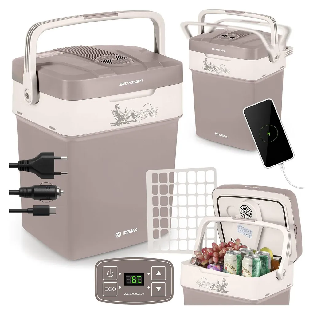 Réfrigérateur de voyage Berdsen Icemax 24V 29L mode ECO - Gris Foncé