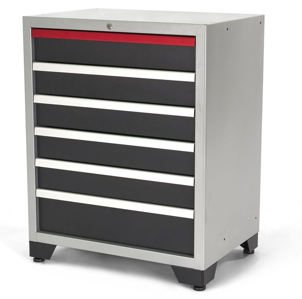 HBM Deluxe-Werkzeugschrank mit 6 Schubladen für Werkstattausrüstung