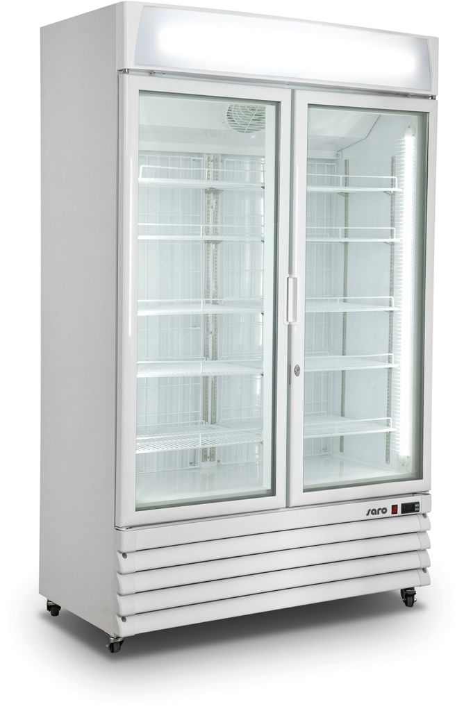 Saro Kühlschrank Mit 2 Glastüren, Weiß, Modell G 885 Produktbild 