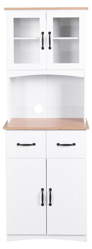 Buffetschrank Anea Landhausstil Weiß 60x170x40 cm mit Produktbild 