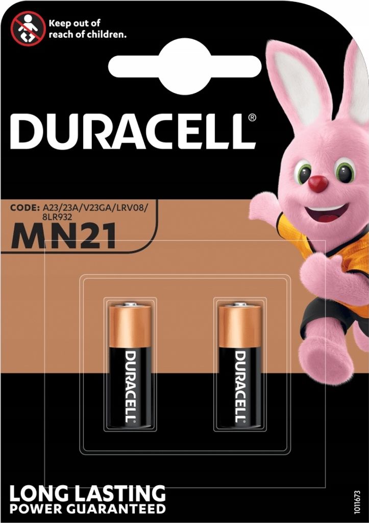 Baterie specjalistyczne DURACELL MN21 A23 V23GA 12V Blister Zdjęcie produktu 