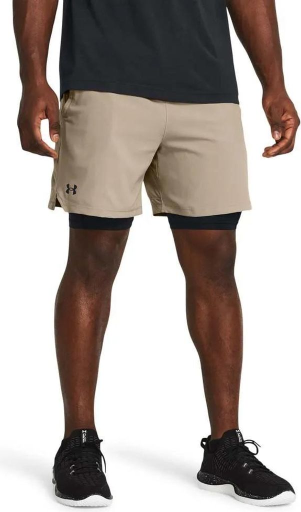 Under Armour Vanish Woven 2in1 Herren Timberwolf Taupe LG