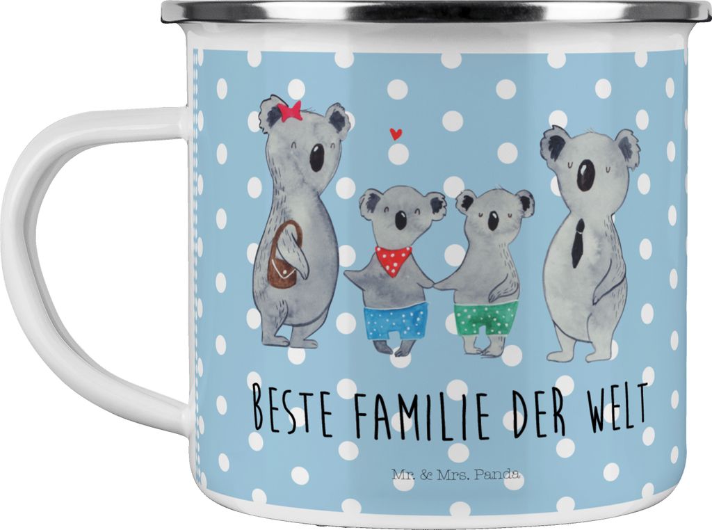 Mr. & Mrs. Panda Haferl Koala Familie zwei - Blau Pastell - Produktbild 