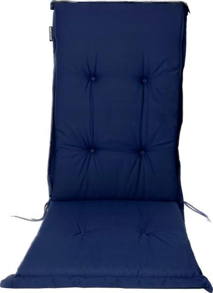 Madison Tuinstoelkussen hohe Rückenlehne 50x116 cm Pute marine, wasserabweisend, 50% Baumwolle, 50% Polyester