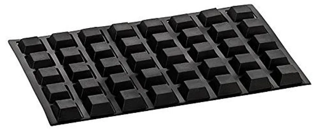Butées en caoutchouc autocollantes pour portes - Stop-chocs noir 40pc