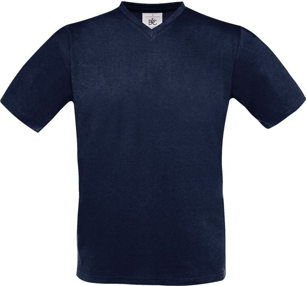 B&C - "Exact" T-Shirt V-Ausschnitt für Herren RW9666 (XL) (Marineblau)