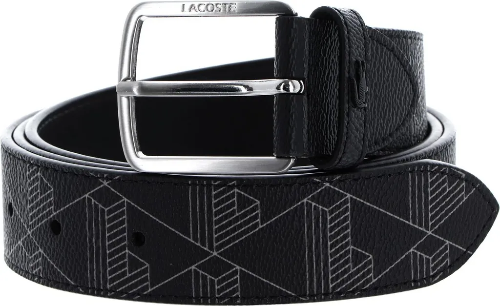 Lacoste The Blend: La Cintura Monogramma Noir Gris che Definisce lo Stile
