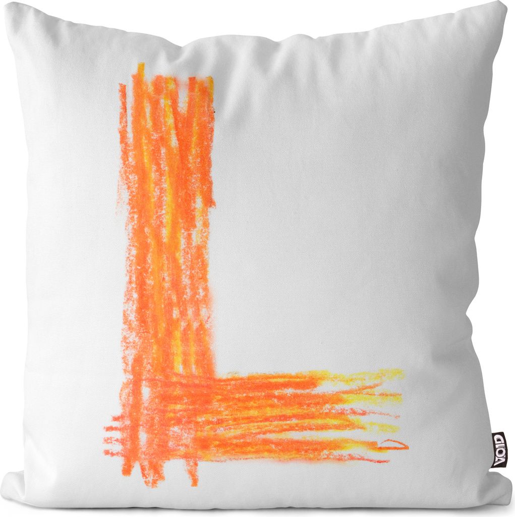 VOID L Buchstabe Namen Buntstift Kissenbezug Kissenhülle Sofakissen Kissen Deko Outdoor-Kissen Dekokissen