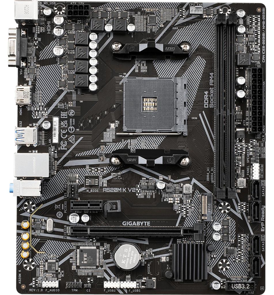 Gigabyte A520M K V2 Mainboard Produktbild 