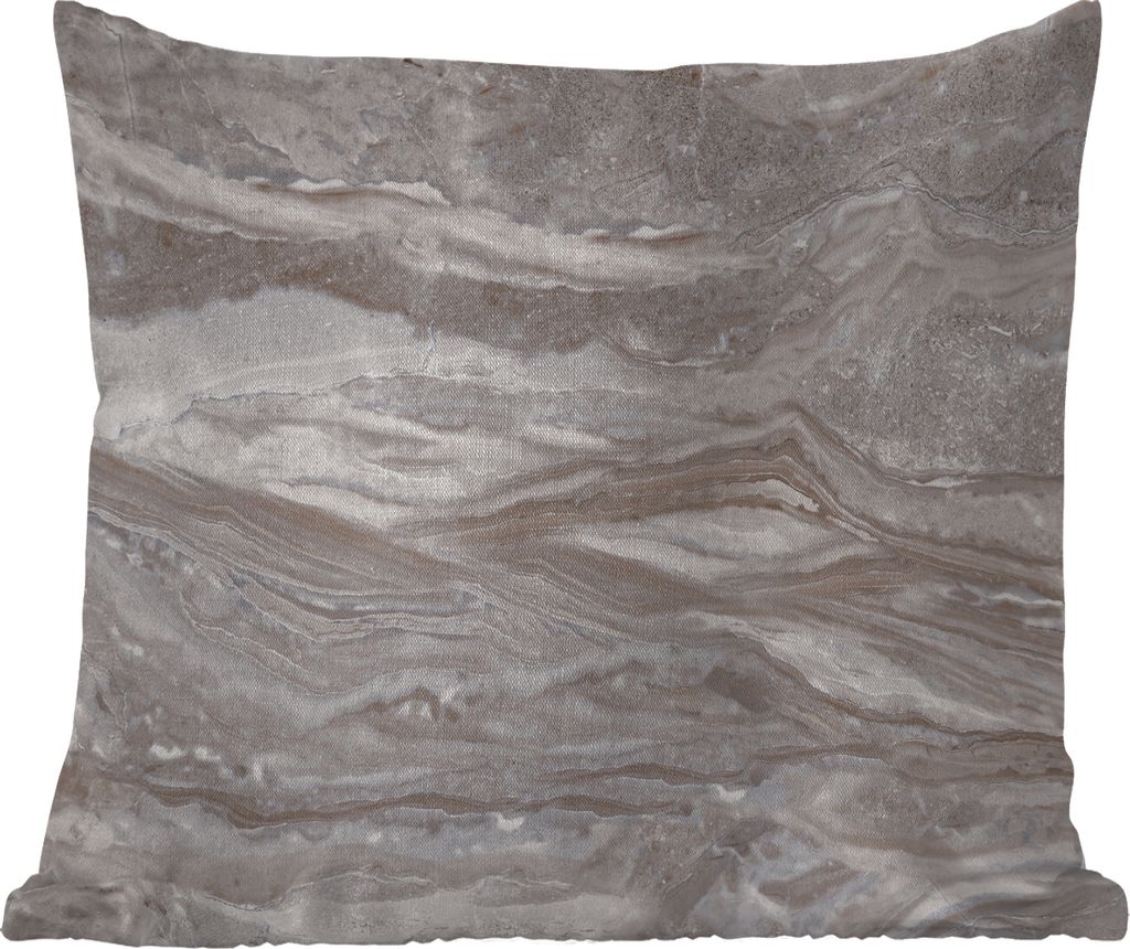MuchoWow Outdoor Kissen - Marmor - Steine - Rosa - Textur - 60x60 cm - Wetterfest - Lounge Kissen - Dekoration - Schlaf Kissen