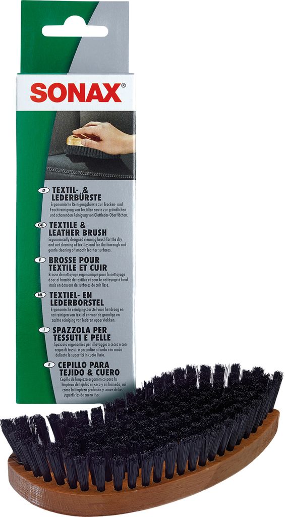 SONAX 04167410 SONAX Reinigungsbürste braun, schwarz Holz, Obrázok produktu 