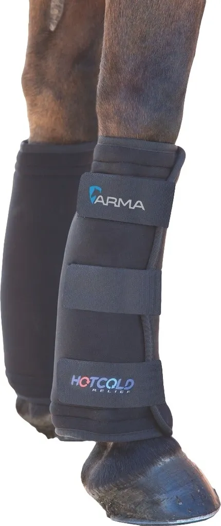 Guêtres de Protection Cheval ARMA ER152 Noires Lot de 2 Taille Unique
