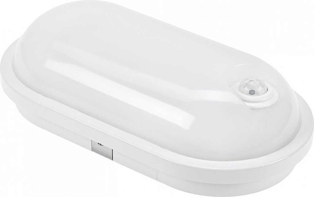 Spectrum LED Außenleuchte Wandlampe Weiß oval IP54 20W Produktbild 