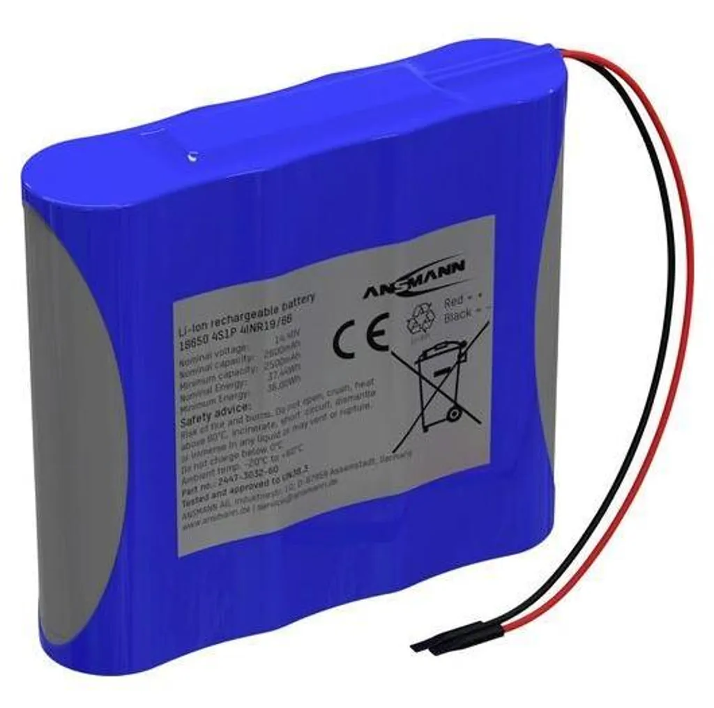 Batterie Li-Ion Ansmann 4S1P 18650 14.4V 2600mAh (2447-3032-60) Fiable