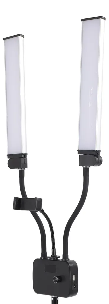 Éclairage LED 3000K-6500K flexible avec bras doubles pour smartphone - 2