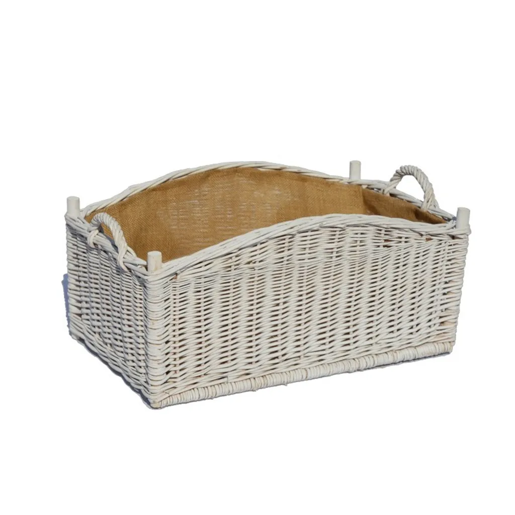 Cesta Portalegna Salice XL Decorativa - Design Rustico per Camino e Stufa