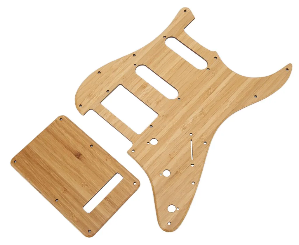 Plaque de protection bambou naturel ST GSSH05 - Pickguard résistant - 6