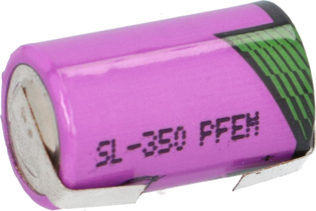 Tadiran Lithium 3,6V Batterie SL 350/T 1/2AA - Zelle, mit Lötfahnen U-Form