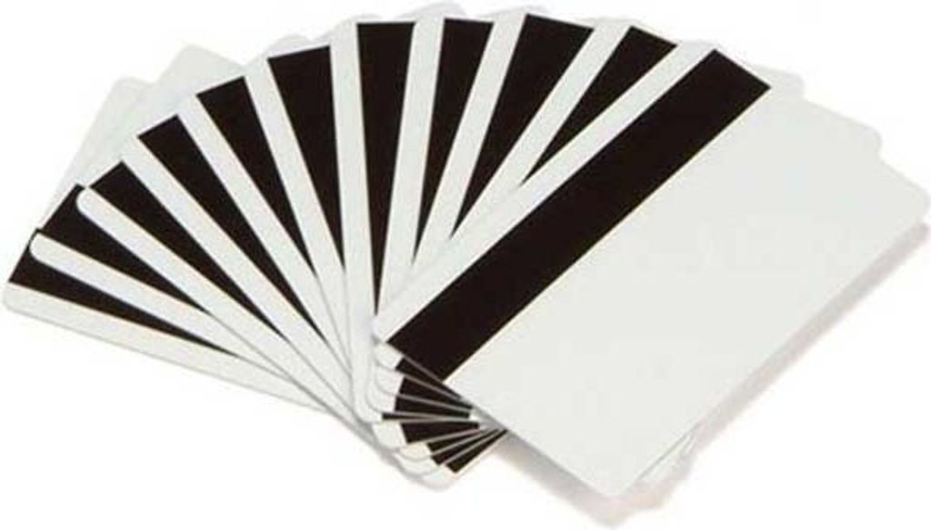 Zebra Plastikkarte, 500 Stück Plastikkarte mit Magnetstreifen, LOCO, 0,76mm, Dicke: 30mil, 500 Stück, Farbe: weiß (104523-112)
