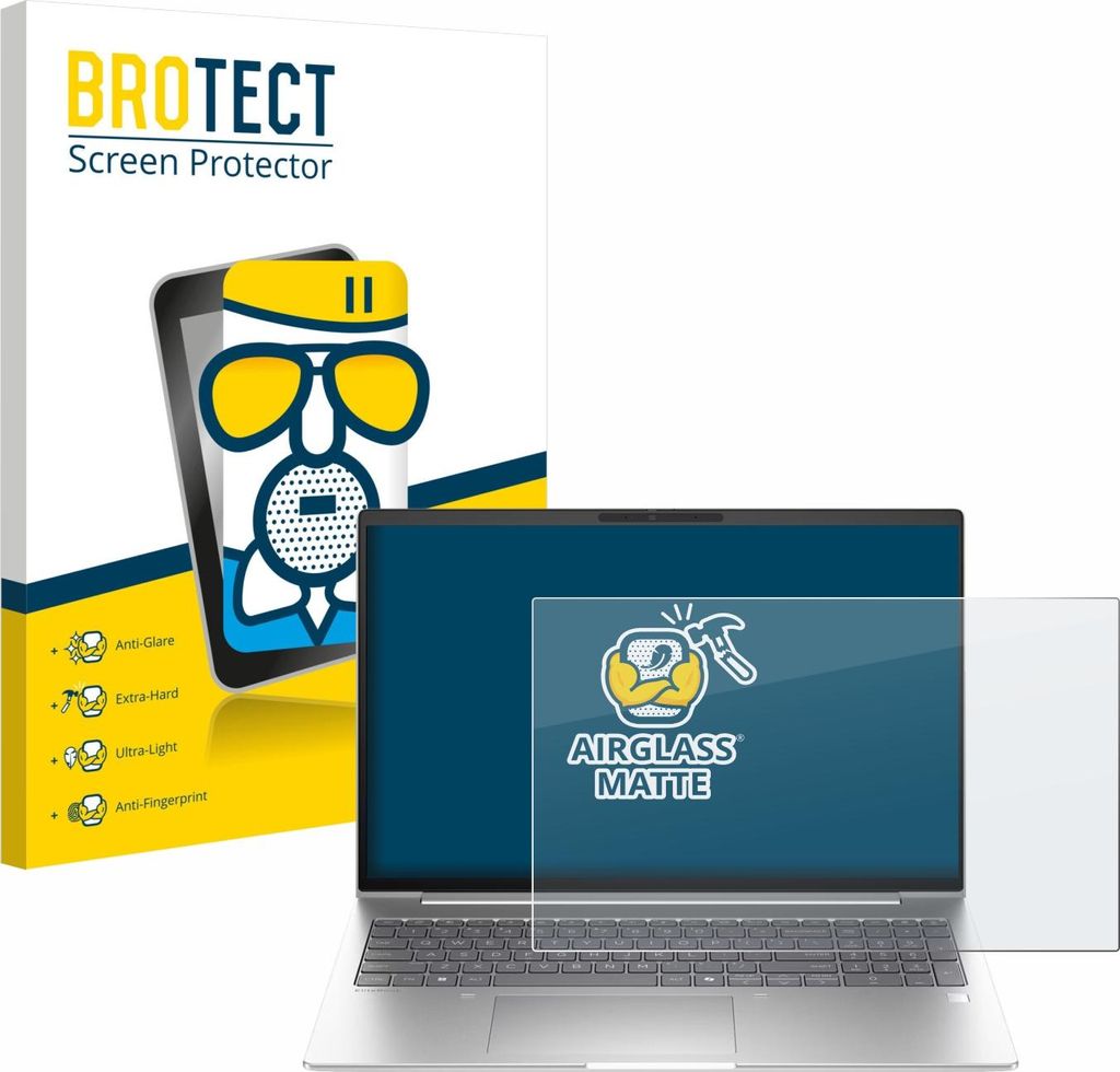 BROTECT Entspiegelungs Schutzglas für HP EliteBook 6 G1i 13 Schutzfolie Panzer Folie Glas Display Schutz matt