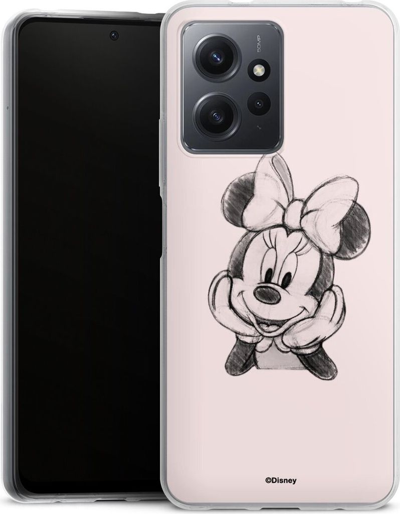 DeinDesign Handyhülle für Xiaomi Redmi Note 12 4G Silikon Hülle Case Smartphone Schutzhülle Disney Minnie Mouse Offizielles Lizenzprodukt