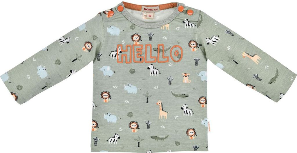 BONDI Baby Langarmshirt "Safariallover" 93967 | safari allover Größe: 56