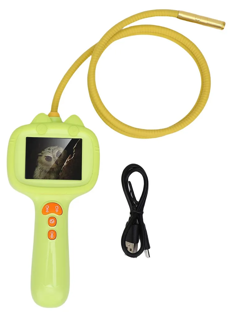 Endoscope pour enfants caméra HD 2MP tube flexible et écran 2,4 pouces