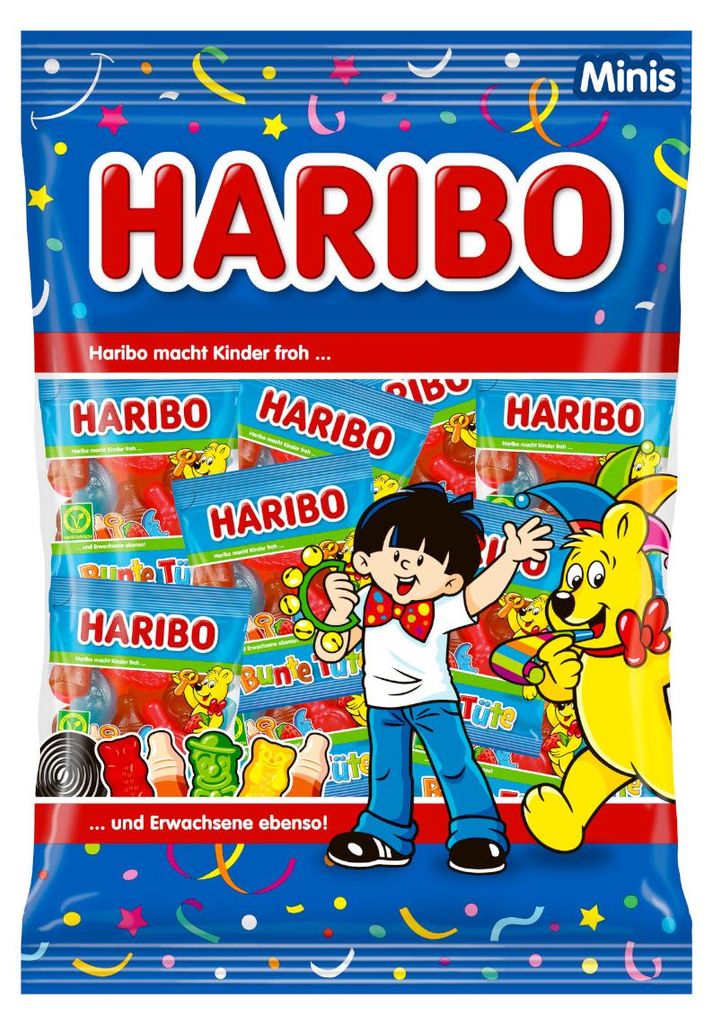 Haribo Bunte Tüte Mini ovocné žvýkačky jednotlivě balené Obrázek produktu 