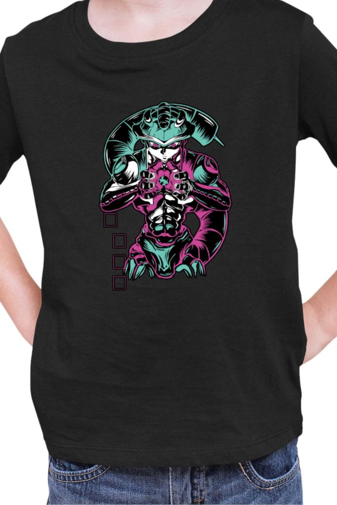 Kinder T-Shirt Manga Japan Anime Comics Animation Meruem Gon Freecss, 9-11 Jahr - 140 / Schwarz
